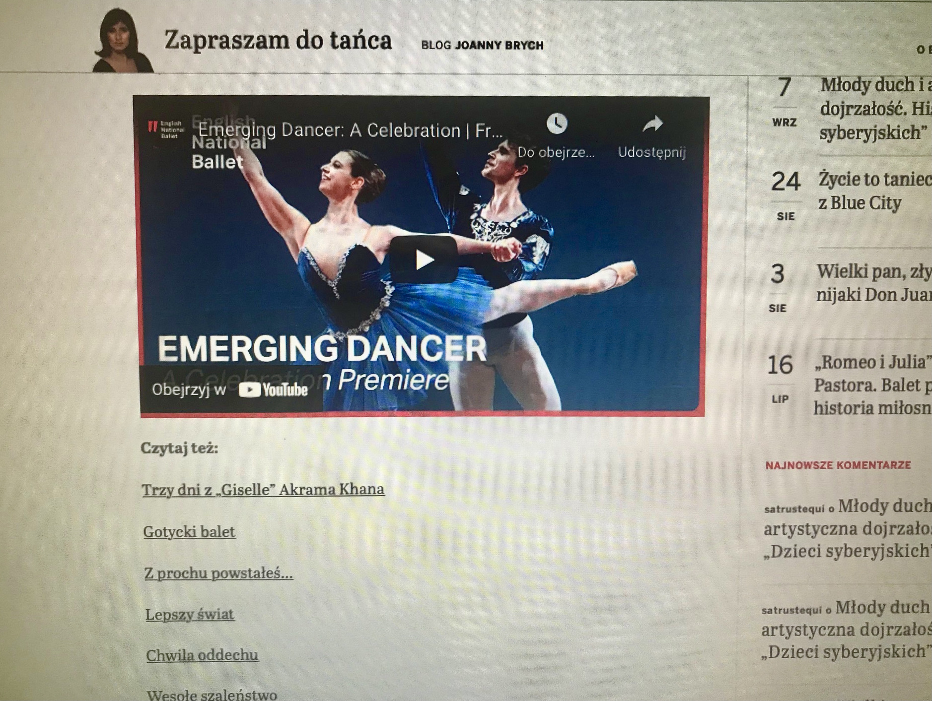 Emerging Dancer
